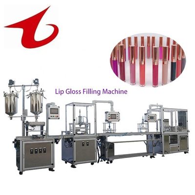 calidad  Small Volume 20L Cosmetic Cosmetic Tube Lip Gloss Viscous Liquid Filling Machine fábrica